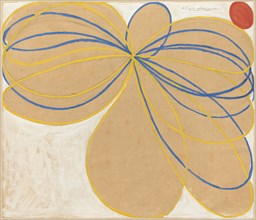 Group V, The Seven-Pointed Star, No. 1 (WUS/Seven-Pointed Star Series) , 1908. Creator: Hilma af Klint (1862-1944).