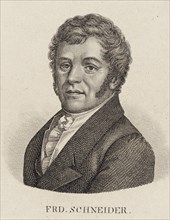 Portrait of the organist and composer Friedrich Schneider (1786-1853). Creator: Anonymous.