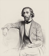 Portrait of the pianist and composer Julius Schulhoff (1825-1898) , 1854. Creator: Alophe, Marie-Alexandre Menut (1812-1883).