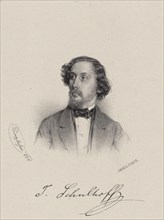 Portrait of the pianist and composer Julius Schulhoff (1825-1898) , 1850. Creator: Prinzhofer, August (1817-1885).