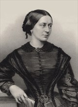 Portrait of Clara Schumann (1819-1896), 1860. Creator: Hanfstaengl, Franz (1804-1877).