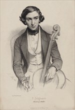 Portrait of the cellist and composer Hippolyte Prosper Seligmann (1817-1882), 1840. Creator: Alophe, Marie-Alexandre Menut (1812-1883).