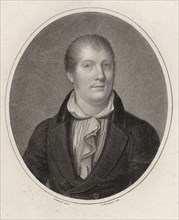 Portrait of the violinist and composer Louis Spohr (1784-1859), 1820. Creator: Fleischmann, Friedrich (1791-1834).