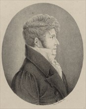Portrait of the conductor and composer Gaspare Spontini (1774-1851), 1819. Creator: Winter, Heinrich Eduard von (1788-1825).
