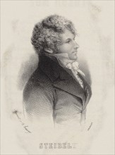 Portrait of pianist and composer Daniel Steibelt (1765-1823) , 1850. Creator: Leroux, Alexandre (1825-?).