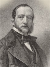 Portrait of the pianist and composer Sigismund Thalberg (1812-1871) , 1862. Creator: Kreutzberger, Charles (1829-1909).