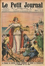La mission civilisatrice (The Civilizing mission). Le Petit Journal, November 19, 1911, 1911. Creator: Anonymous.