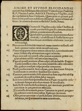The Ninety-five Theses or Disputation on the Power of Indulgences by Martin Luther, 1517. Creator: Historic Object.