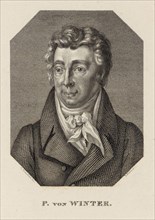 Portrait of the Composer Peter von Winter (1754-1825) , c. 1830. Creator: Rahn, Hans Rudolf (1805-1868).