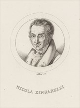 Portrait of the Composer Nicola Antonio Zingarelli (1752-1837). Creator: Altini, Ignazio (active Early 19th cen.).