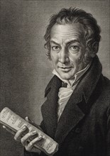 Portrait of the Composer Nicola Antonio Zingarelli (1752-1837), 1816. Creator: Morghen, Guglielmo (1758-1833).