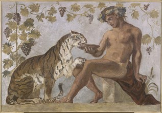 Bacchus with a tiger, 1834. Creator: Delacroix, Eugène (1798-1863).