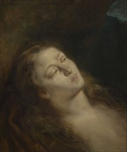 Saint Mary Magdalene in the desert, 1845. Creator: Delacroix, Eugène (1798-1863).