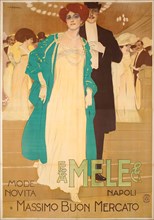Mele Mode Novità, 1909. Creator: Metlicovitz, Leopoldo (1868-1944).
