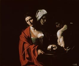 Salome with the head of John the Baptist, ca 1607. Creator: Caravaggio, Michelangelo (1571-1610).