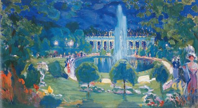 Fountains, c. 1908. Creator: Gaush, Alexander Fyodorovich (1873-1947).