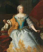 Portrait of Empress Maria Theresia, Queen of Hungary and Bohemia, with the Bohemian crown. Creator: Mijtens (Meytens), Martin van, the Younger (1695-1770).