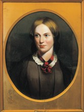Portrait of the writer Charlotte Brontë (1816-1855), c. 1850. Creator: Thompson, J. H. (active Mid of 19th cen.).