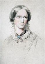 Portrait of the writer Charlotte Brontë (1816-1855), c. 1850. Creator: Richmond, George (1809-1896).