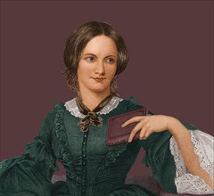 Portrait of the writer Charlotte Brontë (1816-1855), 1840s. Creator: Anonymous.