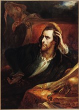 Faust in His Study (Faust dans son cabinet), ca 1848. Creator: Scheffer, Ary (1795-1858).