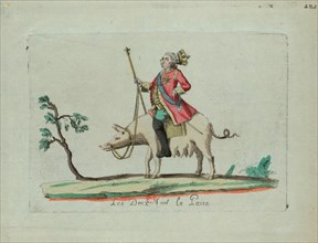 Louis Rides a Pig , 1791. Creator: Anonymous.