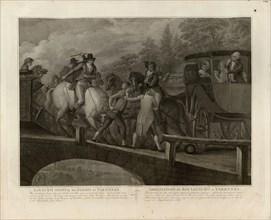 The arrest of Louis XVI and his family at Varennes, June 22, 1791, 1796. Creator: Bovi, Mariano (1757-1813).