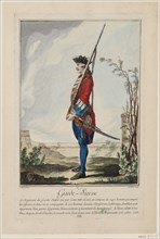 Gardes suisses (The Swiss Guards), 1756. Creator: De Fehrt, Antoine Jean (1723-1774).