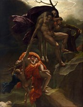 A Deluge Scene (Une scène de déluge), ca 1806. Creator: Girodet de Roucy Trioson, Anne Louis (1767-1824).