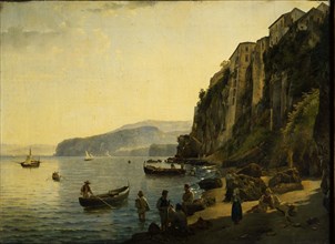 The Small Harbour at Sorrento, 1826. Creator: Shchedrin, Sylvester Feodosiyevich (1791-1830).