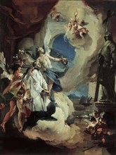 Saint Aloysius Gonzaga in Glory, c. 1725. Creator: Tiepolo, Giambattista (1696-1770).
