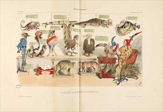 Règne animal (Animal Kingdom). From "La Caricature", 1833. Creator: Grandville, Jean-Jacques (1803-1847).