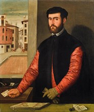 Self-Portrait, 1552. Creator: Badile, Antonio (1518-1560).