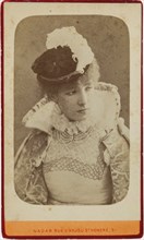 Portrait of Sarah Bernhardt (1844-1923), ca 1865. Creator: Nadar, Gaspard-Félix (1820-1910).