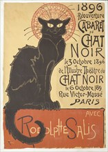 Réouverture du Cabaret du Chat Noir, 1896. Creator: Steinlen, Théophile Alexandre (1859-1923).
