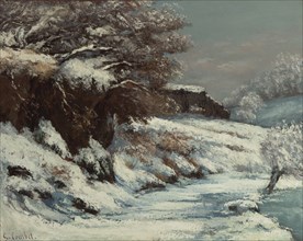 Effet de neige , 1867-1868. Creator: Courbet, Gustave (1819-1877).
