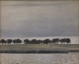 Forstudie til "Solregn. Gentofte Sø", 1903. Creator: Hammershøi, Vilhelm (1864-1916).