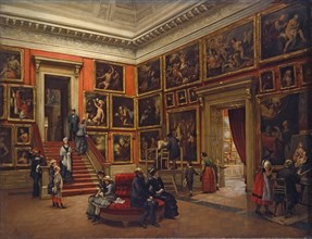 At the Dresden gallery, 1881. Creator: Preusser, Karl Louis (1845-1902).