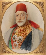 Portrait of Mehmed V (1844-1918), Sultan and Caliph of the Ottoman Empire. Creator: Pietzner, Carl (1853-1927).