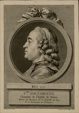 Portrait of Charles Gauzargues (1725-1799) , 1767. Creator: Saint-Aubin, Augustin, de (1736-1807).