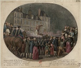 The Execution of Thomas de Mahy, Marquis de Favras (1744-1790), February 18, 1790, 1790. Creator: Caresme, Jacques Philippe (1734-1796).
