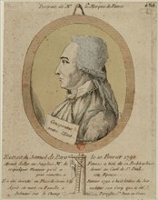 Thomas de Mahy, Marquis de Favras (1744-1790). From the Journal de Paris on February 20, 1790, 1790. Creator: Anonymous.
