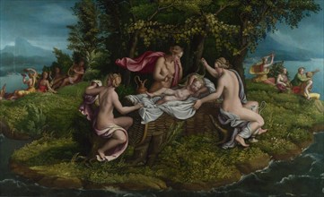 The Infancy of Jupiter , 1530s. Creator: Romano, Giulio, (Workshop)  .