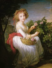 Princess Maria Cristina of Naples and Sicily (1779-1849), c. 1790. Creator: Vigée Le Brun, Louise Élisabeth (1755-1842).