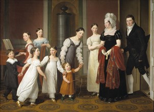 The Nathanson Family, 1818. Creator: Eckersberg, Christoffer-Wilhelm (1783-1853).