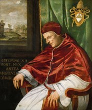 Portrait of the Pope Gregory XII. Creator: Muziano, Girolamo (1528-1592).
