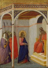 Christ before Pilate, ca 1335. Creator: Lorenzetti, Pietro (ca 1300-ca 1348).