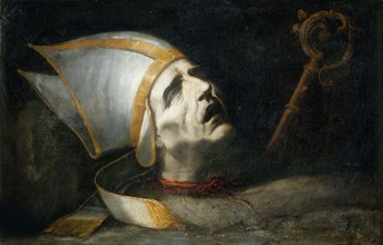 Head of Saint Fulgentius. Creator: Valdés Leal, Juan de (1622-1690).