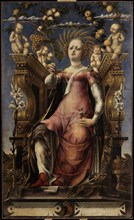 The Muse Thalia, ca 1457. Creator: Pannonio, Michele (before 1415-c. 1464).