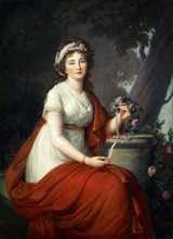 Portrait of Countess Tatyana Vasilyevna Yusupova, née von Engelhardt (1769-1841), 1797. Creator: Vigée Le Brun, Louise Élisabeth (1755-1842).